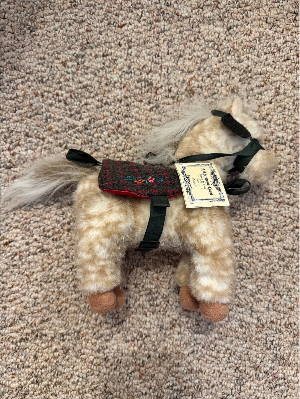 Oatsie horse Christmas carol saddle set doll